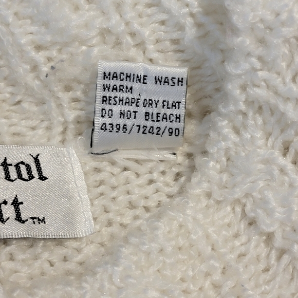 Bristol Court VINTAGE Ivory Sweater Large - Picture 7 of 7